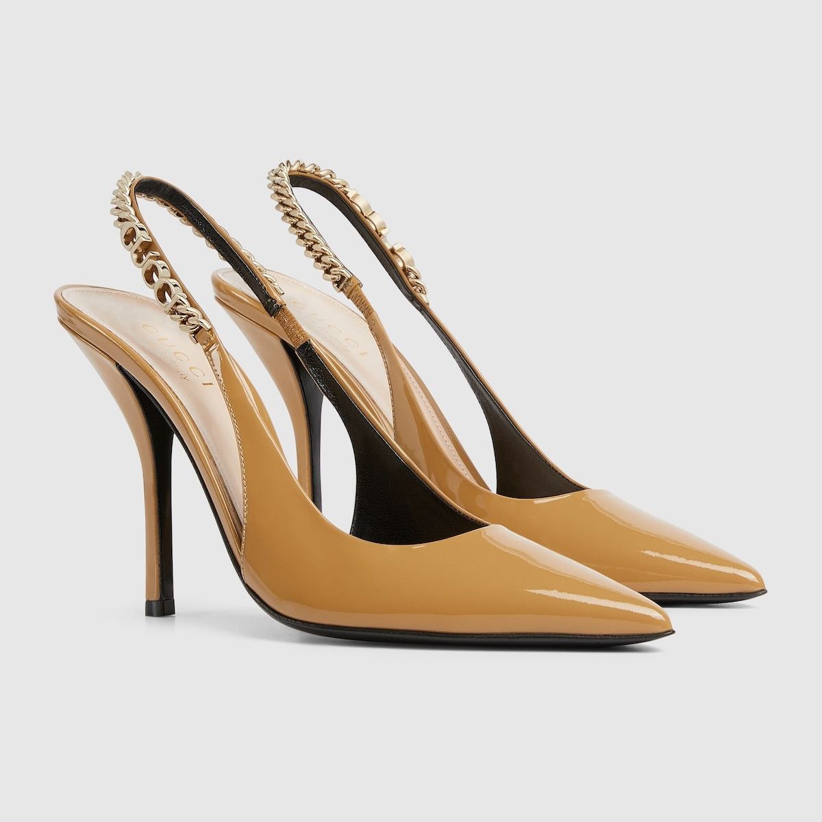 Gucci Gucci Signoria Patent Leather Slingback Pumps SIZE 36 Size ONE SIZE - 2 Thumbnail