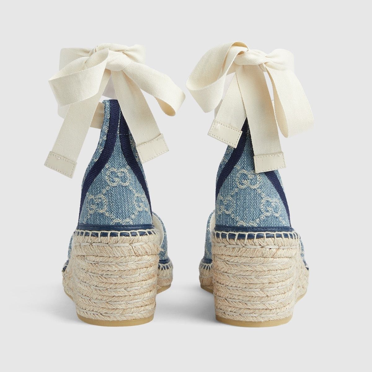 Gucci Gucci GG Denim Platform Espadrilles SIZE 37.5 Size ONE SIZE - 2 Thumbnail