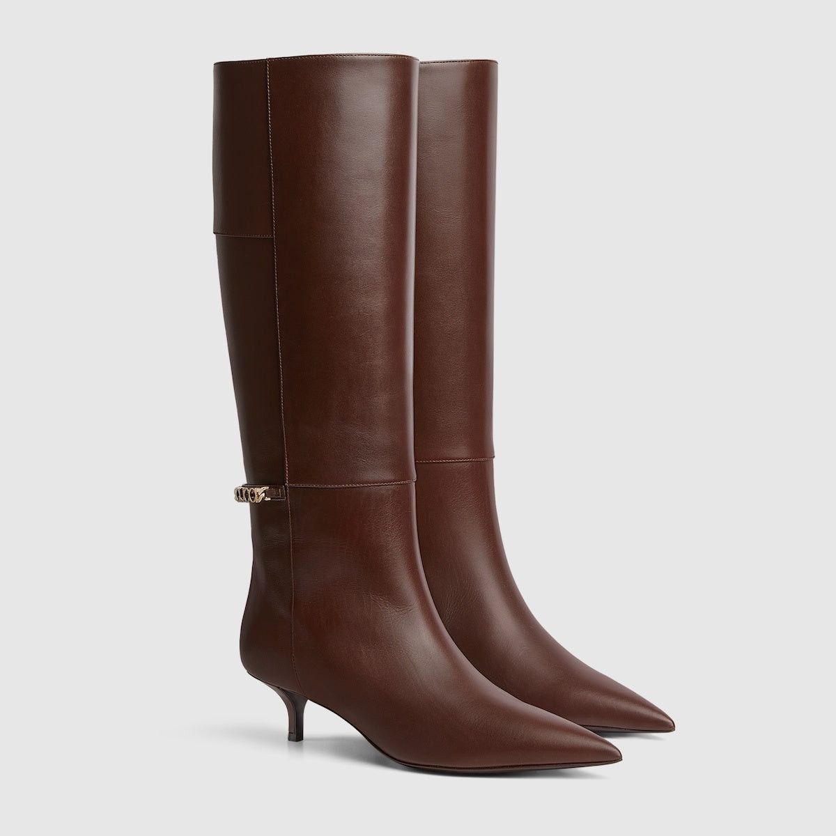 Gucci Gucci Signoria Leather Knee Boots SIZE 37 Size ONE SIZE - 2 Thumbnail