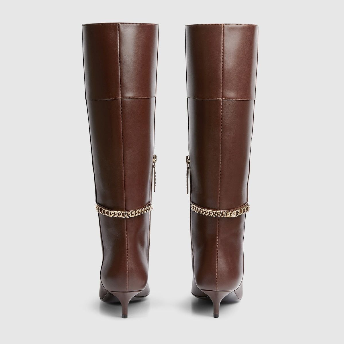 Gucci Gucci Signoria Leather Knee Boots SIZE 39 Size ONE SIZE - 3 Thumbnail