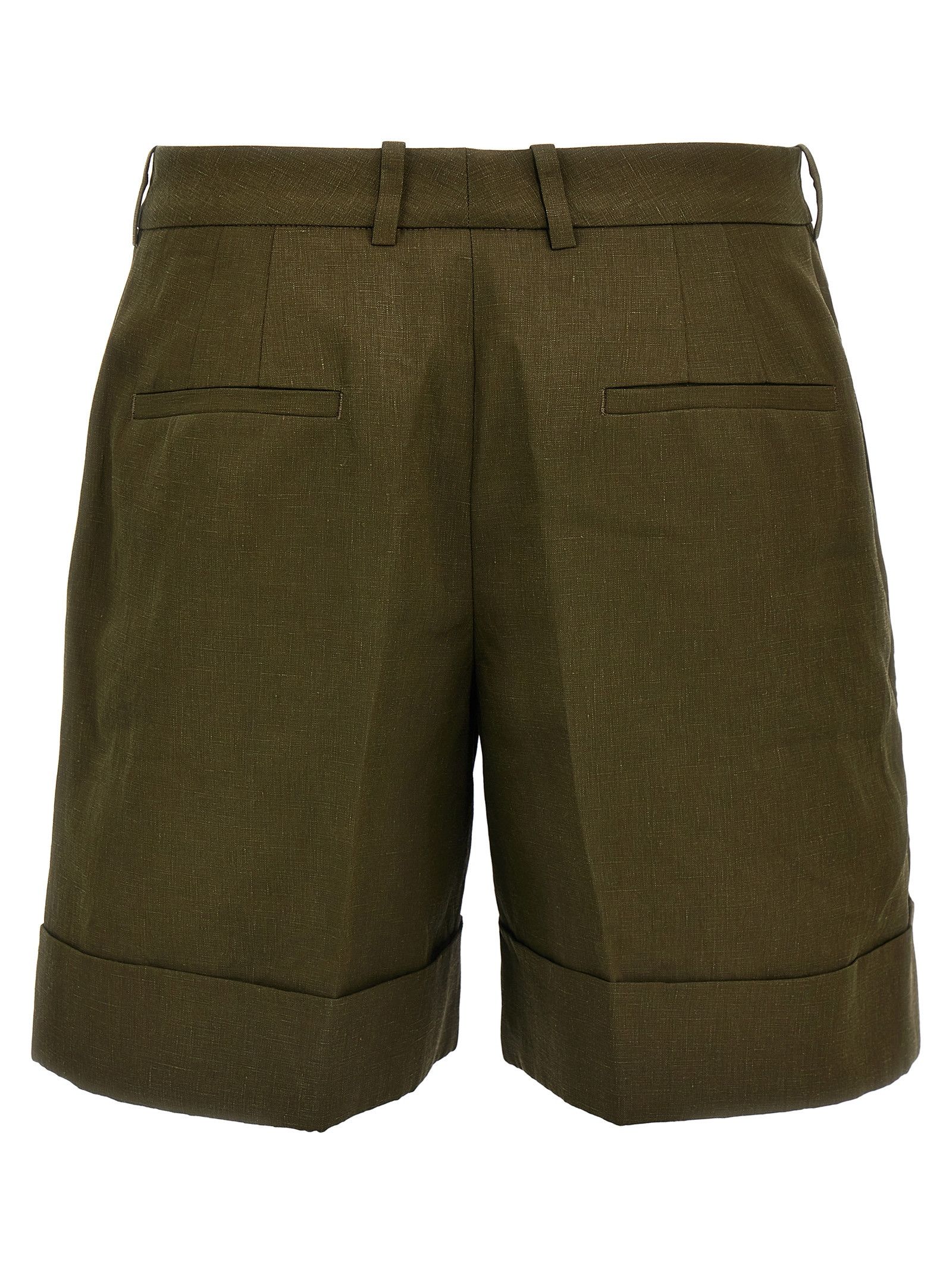 Jil Sander Linen Bermuda Shorts Size 28" / US 6 / IT 42 - 2 Thumbnail