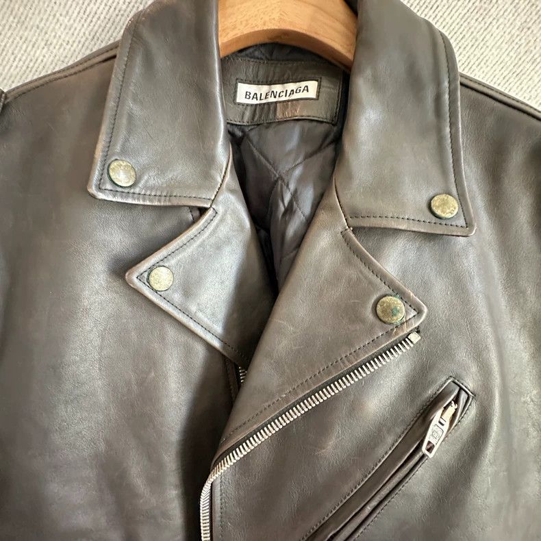 Balenciaga Balenciaga Classic Leather Jacket - dmc Size US M / EU 48-50 / 2 - 5 Thumbnail