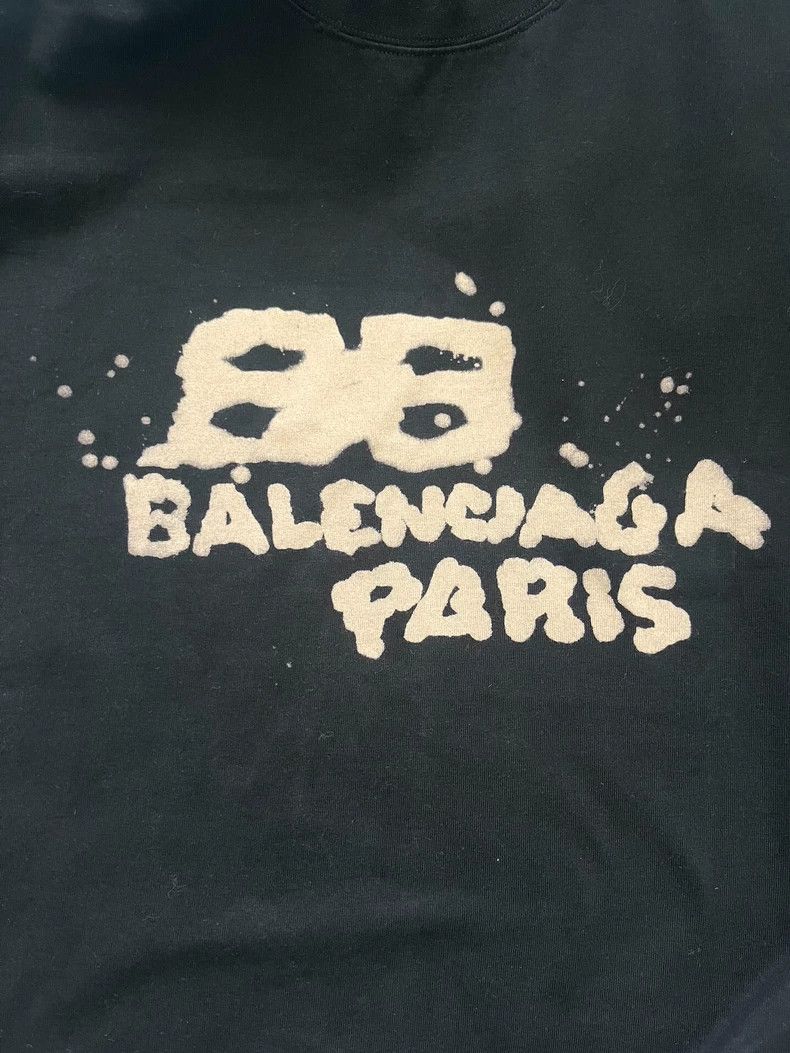 Balenciaga Balenciaga Logo Print Short Sleeve T-Shirt - dmc Size US L / EU 52-54 / 3 - 3 Thumbnail