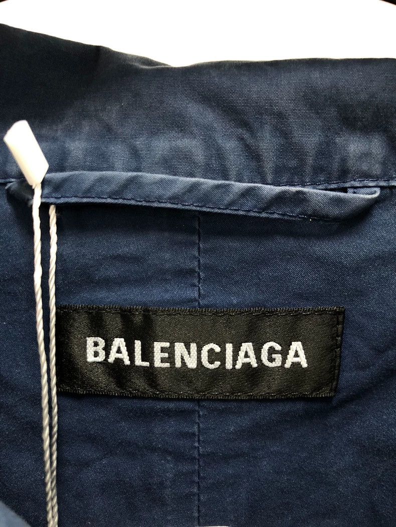 Balenciaga Balenciaga Blue White Zip-up Jacket - dmc Size US L / EU 52-54 / 3 - 3 Thumbnail