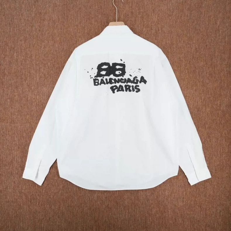 Balenciaga Balenciaga White Ink Letter Shirt - dmc Size US S / EU 44-46 / 1 - 3 Thumbnail