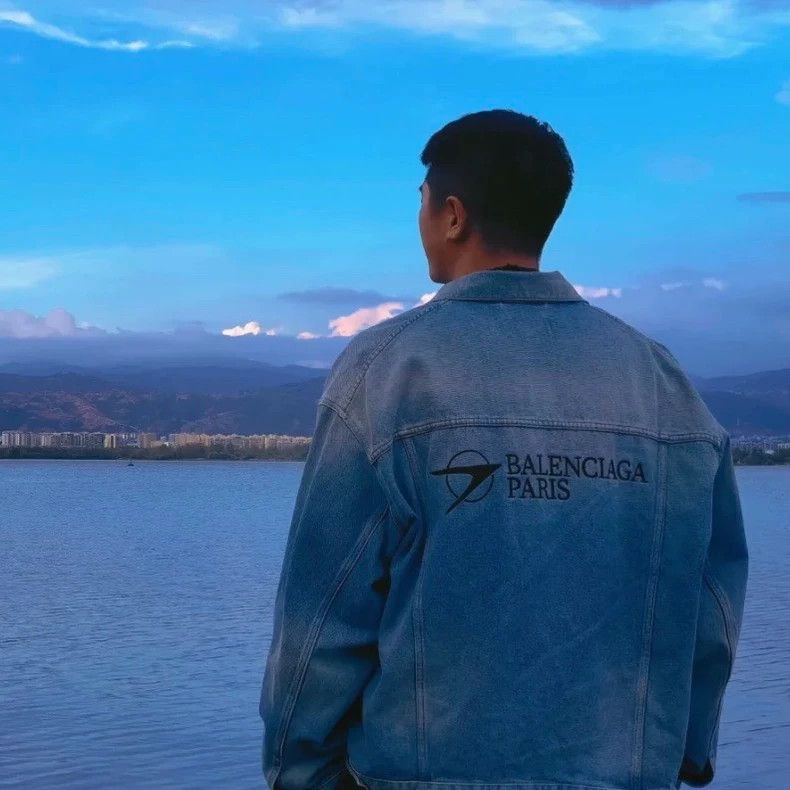 Balenciaga Balenciaga Blue Denim Jacket XS - dmc Size US XS / EU 42 / 0 - 6 Thumbnail