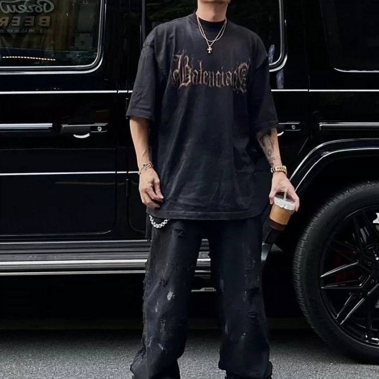 Balenciaga Balenciaga Sanskrit Logo Print T-Shirt XS - dmc Size US XS / EU 42 / 0 - 5 Thumbnail