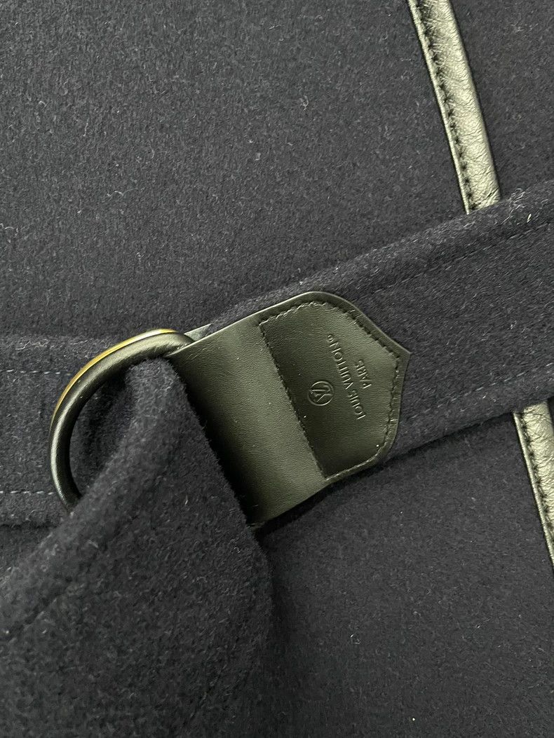 Louis Vuitton Louis Vuitton Blue Wool Monogram Coat - dmc Size US M / EU 48-50 / 2 - 2 Thumbnail