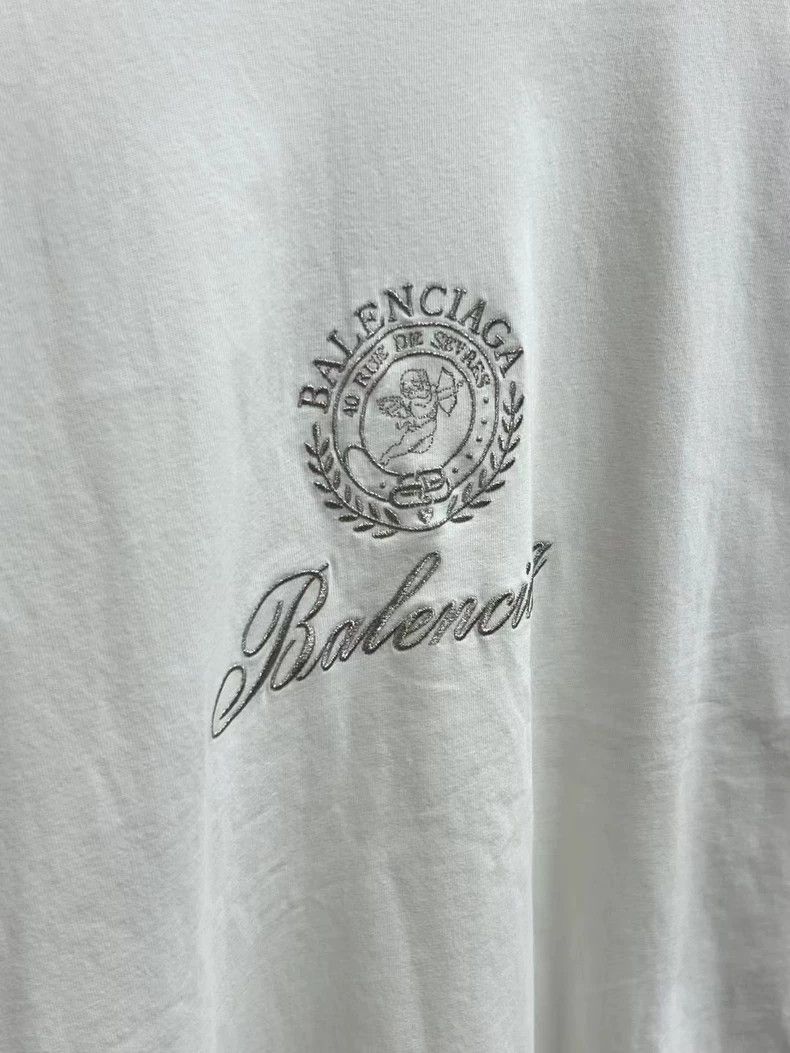 Balenciaga Balenciaga Embroidered Logo Short Sleeve Tee - dmc Size US L / EU 52-54 / 3 - 2 Thumbnail