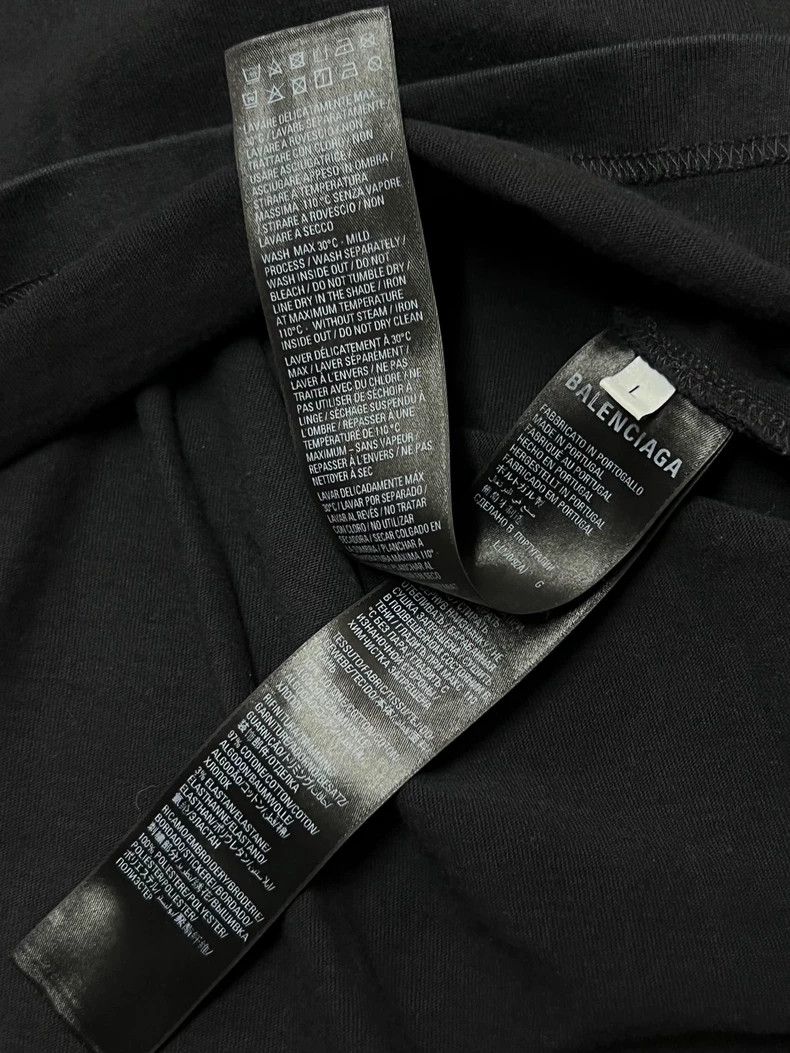 Balenciaga Balenciaga Embroidered Logo Short Sleeve Tee - dmc Size US L / EU 52-54 / 3 - 5 Thumbnail