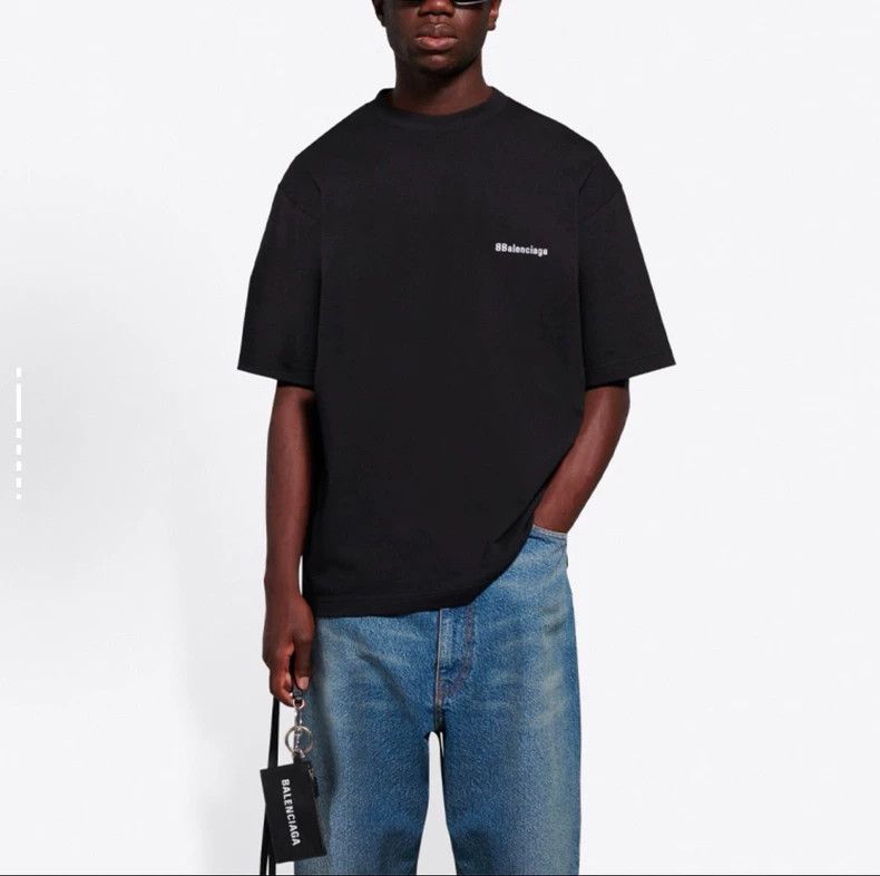 Balenciaga Balenciaga Small Embroidered Logo T-shirt S - dmc Size US S / EU 44-46 / 1 - 8 Thumbnail