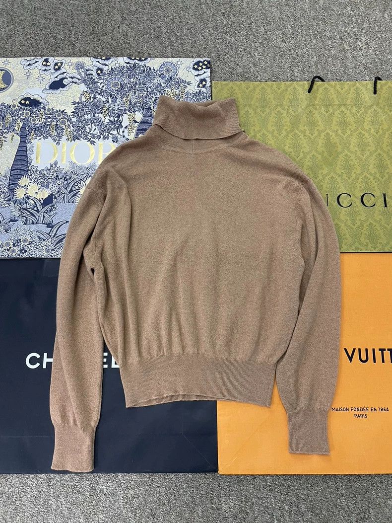 Louis Vuitton LV Beige Cashmere Turtleneck Sweater - dmc Size US XS / EU 42 / 0 - 3 Thumbnail
