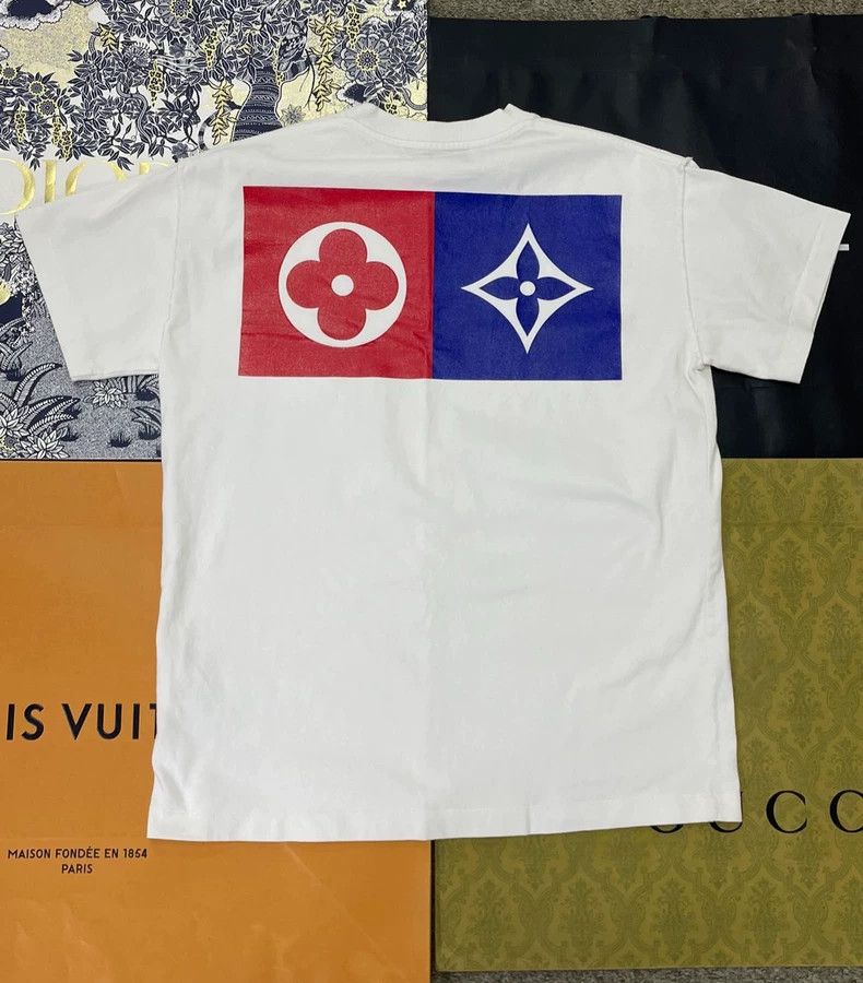 Louis Vuitton Louis Vuitton White Logo Print T-Shirt - dmc Size US XS / EU 42 / 0 - 2 Thumbnail