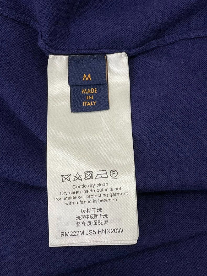 Louis Vuitton Louis Vuitton Blue Printed Knit T-shirt - dmc Size US M / EU 48-50 / 2 - 5 Thumbnail