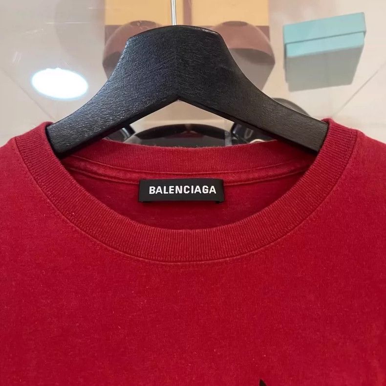Balenciaga Balenciaga Red Wheat Ear Short Sleeve - dmc Size US L / EU 52-54 / 3 - 3 Thumbnail