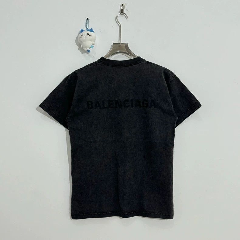 Balenciaga Balenciaga Embroidered Logo Short Sleeve Tee - dmc Size US XXS / EU 40 - 3 Thumbnail