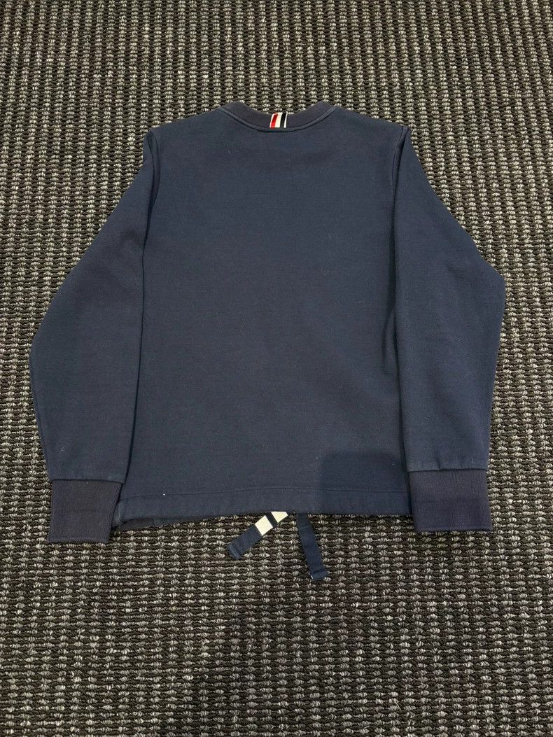 Thom Browne Thom Browne 4-Bar Sweatshirt W/Drawstring - dmc Size US S / EU 44-46 / 1 - 2 Thumbnail