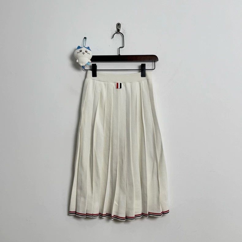 Thom Browne Thom Browne White Striped Long Skirt - dmc Size US 38 / EU 54 - 3 Thumbnail