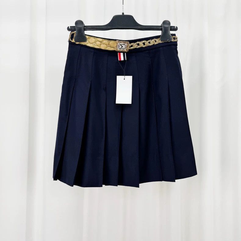 Thom Browne Thom Browne Crystal Pleated Skirt - dmc Size US 31 - 2 Thumbnail
