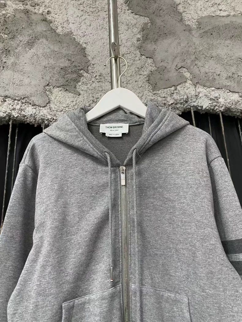 Thom Browne Thom Browne Zip Hoodie Jacket - dmc Size US M / EU 48-50 / 2 - 3 Thumbnail