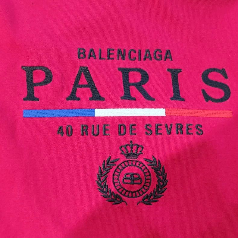 Balenciaga Balenciaga Red Logo Short Sleeve T-shirt - dmc Size US XS / EU 42 / 0 - 3 Thumbnail