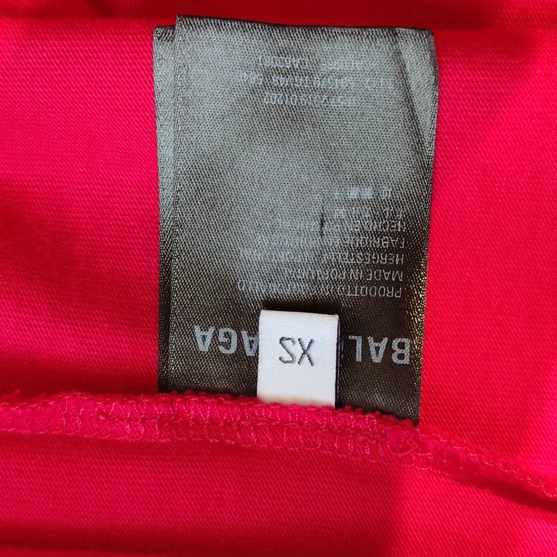Balenciaga Balenciaga Red Logo Short Sleeve T-shirt - dmc Size US XS / EU 42 / 0 - 5 Thumbnail