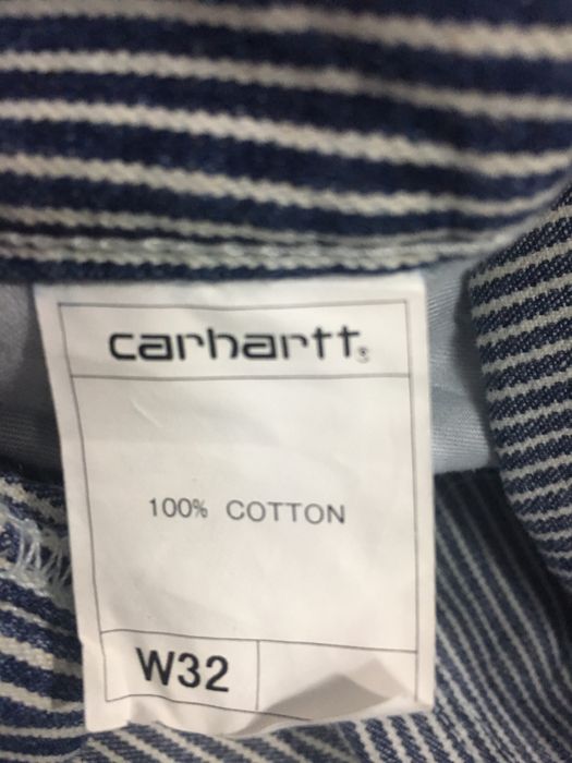 Carhartt CARHARTT BAGGY STRIPED WORKER PANTS HICKORY STRIPED PRISON ...