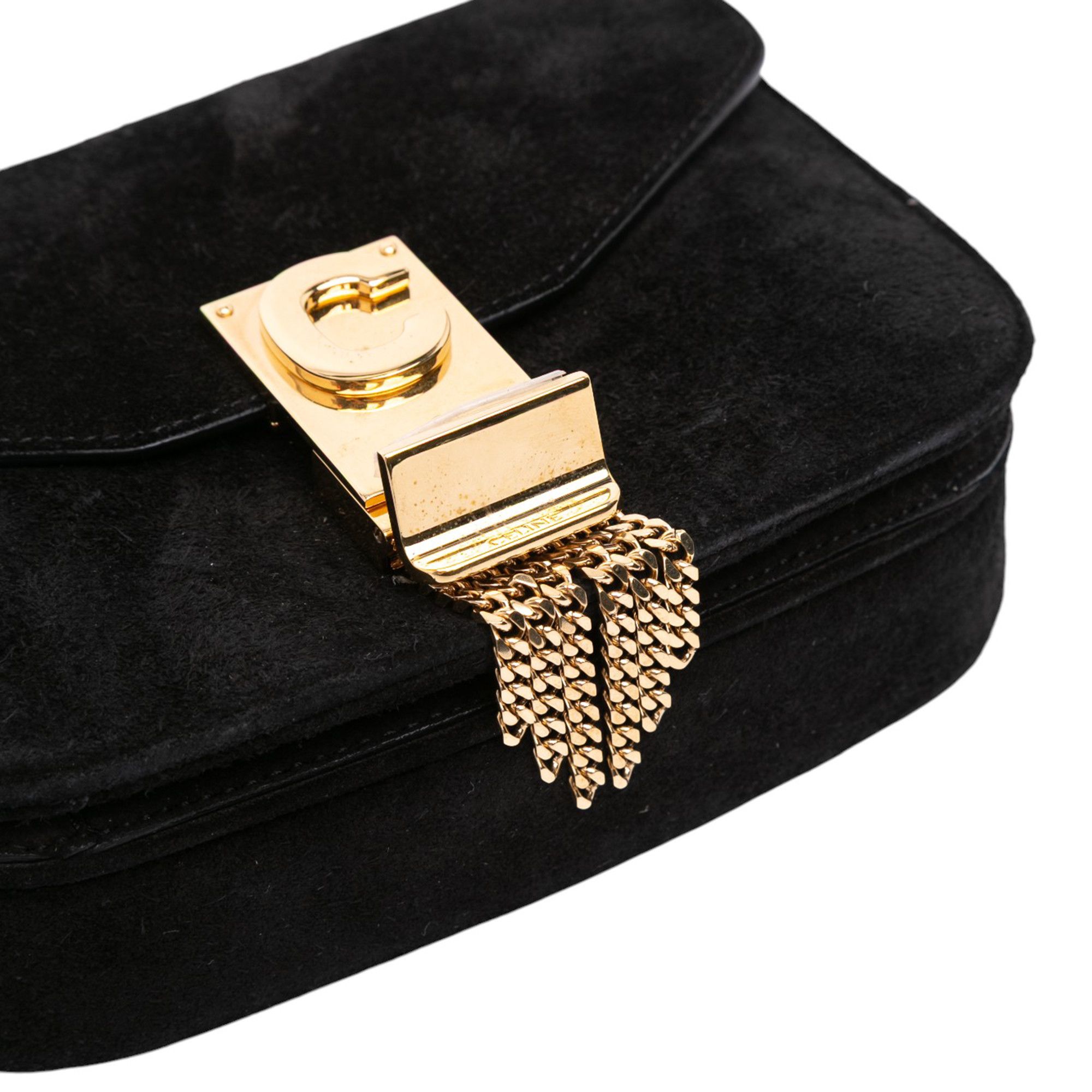 Celine Celine Small Suede Pampille C Bag Size ONE SIZE - 7 Thumbnail