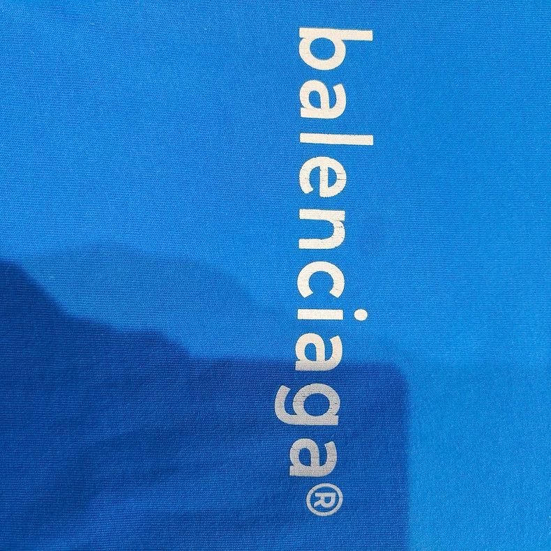 Balenciaga Balenciaga Blue Crew Neck T-Shirt - dmc Size US S / EU 44-46 / 1 - 3 Thumbnail