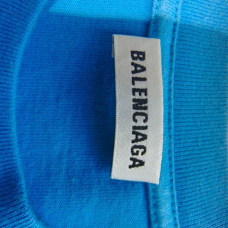Balenciaga Balenciaga Blue Crew Neck T-Shirt - dmc Size US S / EU 44-46 / 1 - 2 Thumbnail