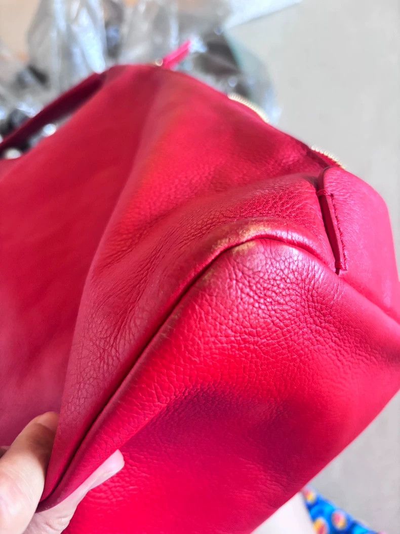 Givenchy Givenchy Red Lychee Pattern Cowhide Bucket Bag - dmc Size ONE SIZE - 5 Thumbnail