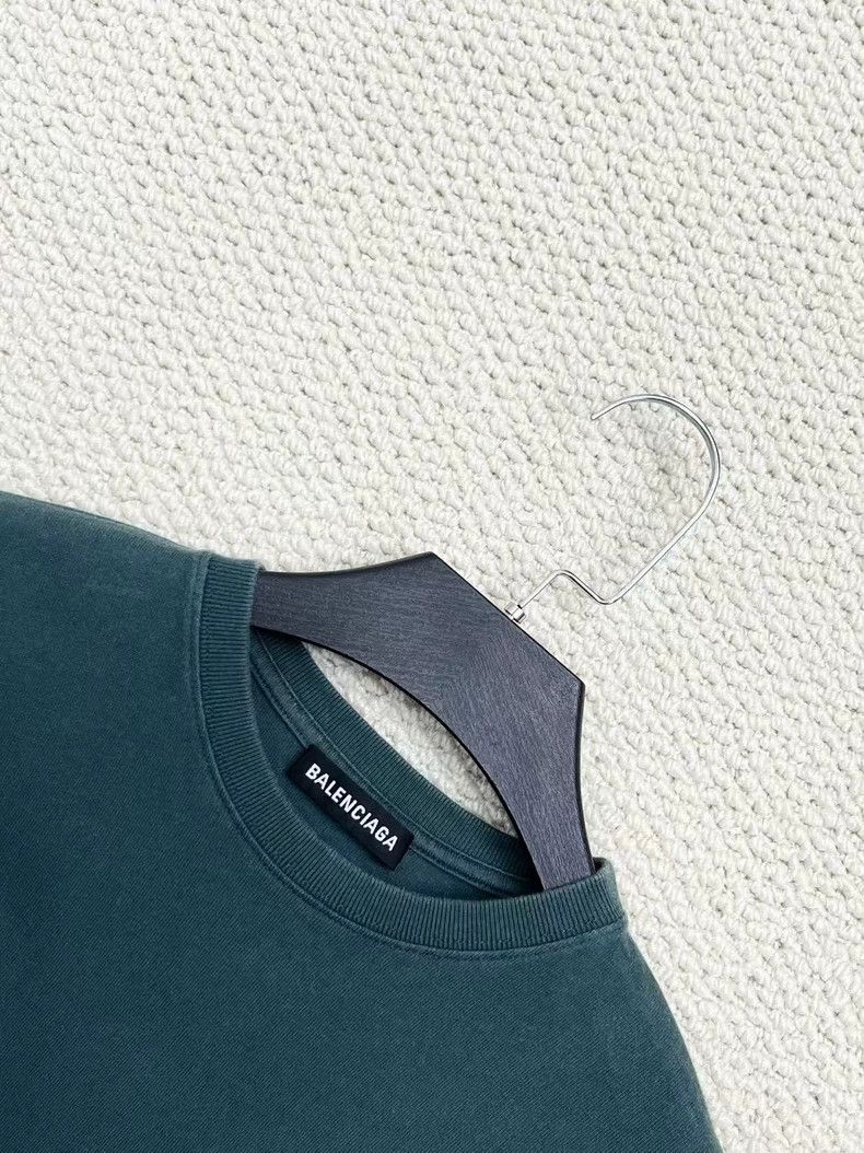 Balenciaga Balenciaga Green Logo Short Sleeve Tee - dmc Size US XS / EU 42 / 0 - 3 Thumbnail