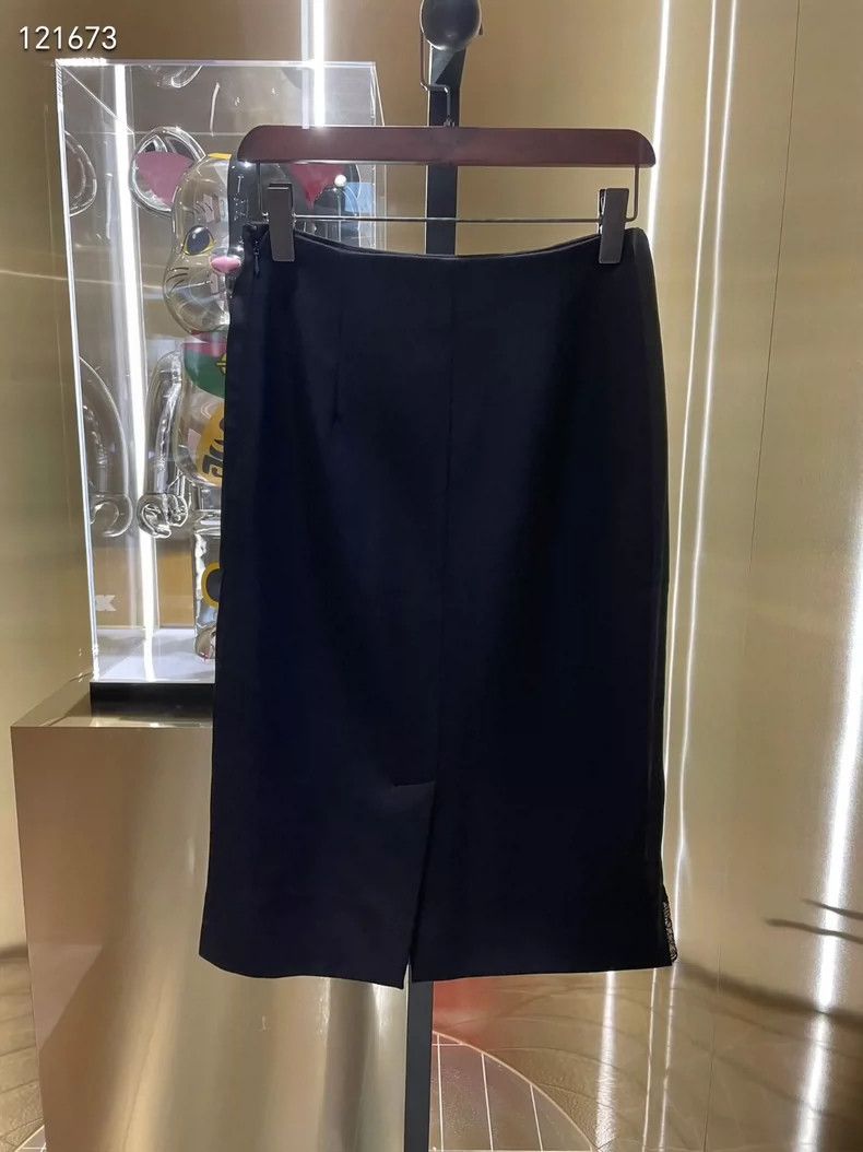 Balenciaga Balenciaga Wool Silk Panel Skirt - dmc Size US 36 / EU 52 - 2 Thumbnail