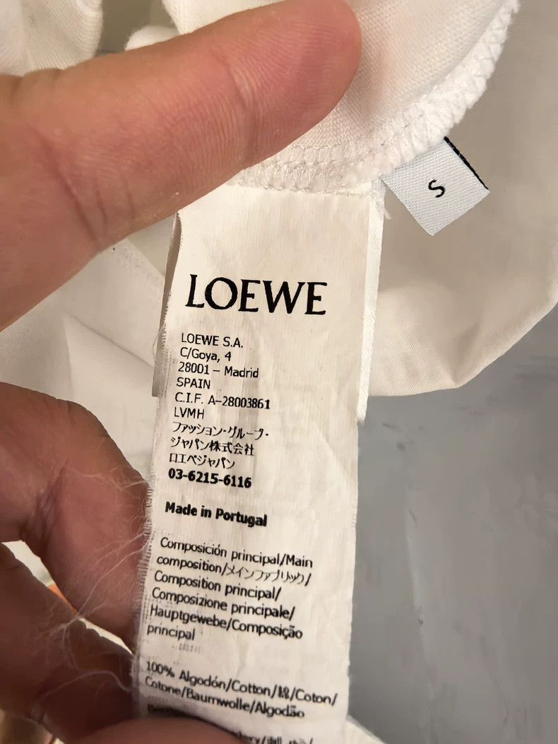 Loewe LOEWE White Short-Sleeve Logo T-Shirt - dmc Size US S / EU 44-46 / 1 - 4 Thumbnail