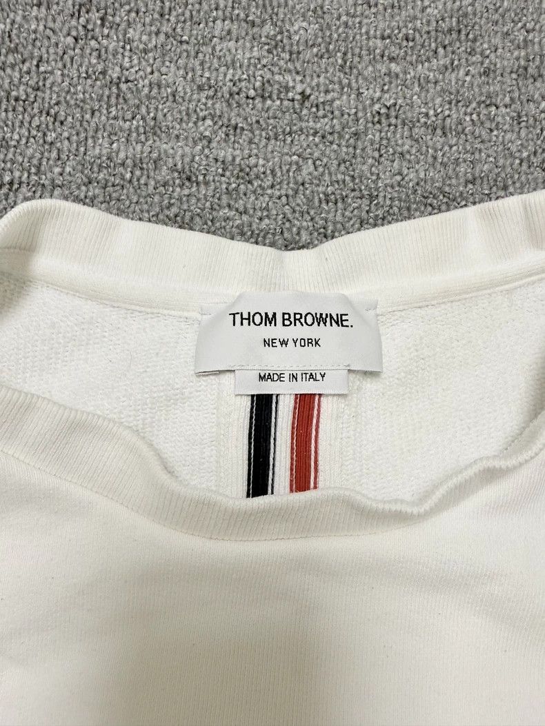 Thom Browne Thom Browne TB Stripe Back Sweatshirt - dmc Size US XL / EU 56 / 4 - 3 Thumbnail