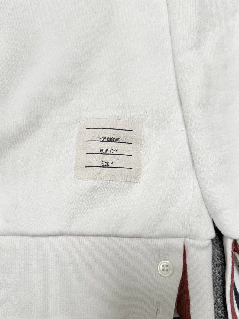 Thom Browne Thom Browne TB Stripe Back Sweatshirt - dmc Size US XL / EU 56 / 4 - 6 Thumbnail