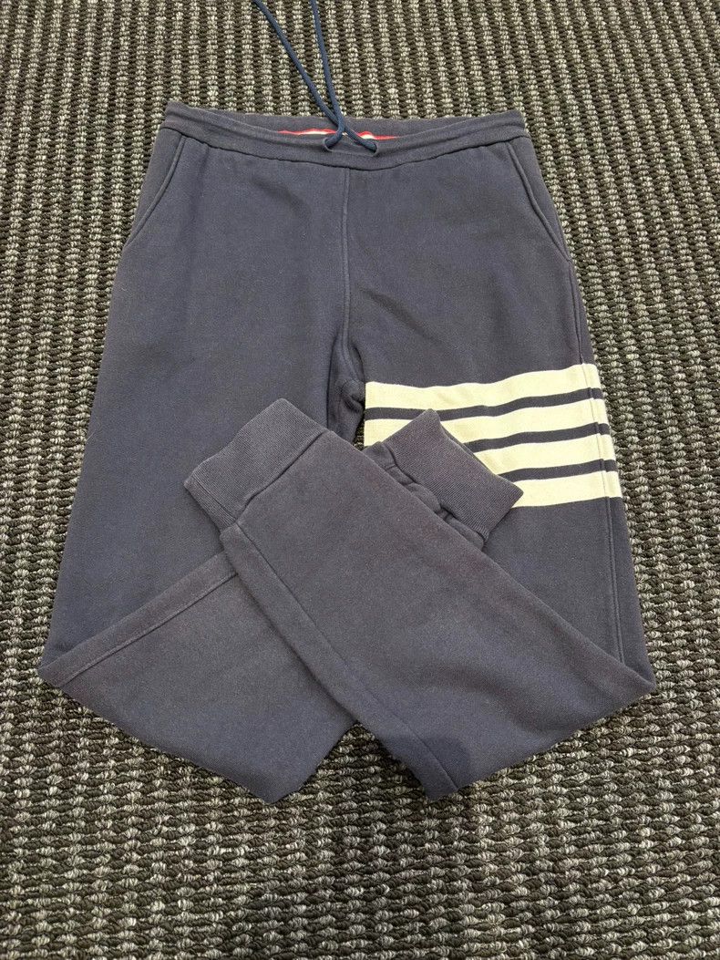Thom Browne THOM BROWNE Men's 4-Stripe Sweatpants - dmc Size US 31 - 3 Thumbnail