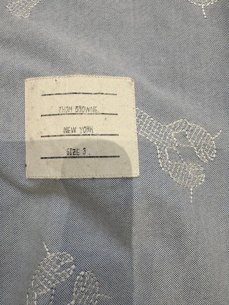 Thom Browne Thom Browne Lobster Embroidered Long Sleeve Shirt - dmc Size US S / EU 44-46 / 1 - 4 Thumbnail