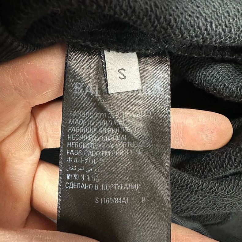 Balenciaga Balenciaga Crystal Logo Black Hoodie - dmc Size US S / EU 44-46 / 1 - 4 Thumbnail