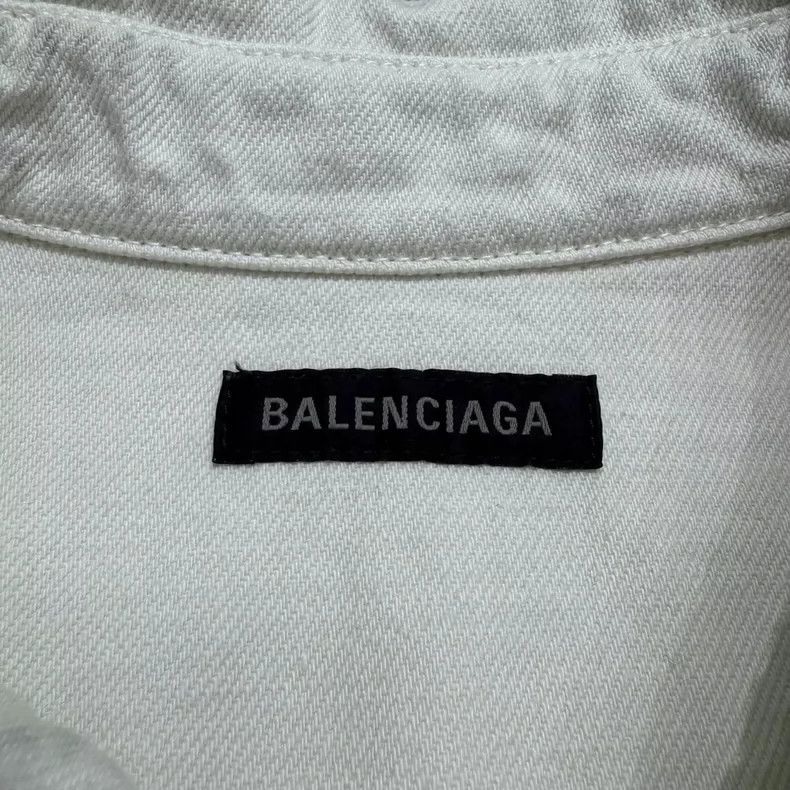 Balenciaga Balenciaga Ink-Stained Denim Shirt - dmc Size US S / EU 44-46 / 1 - 5 Thumbnail