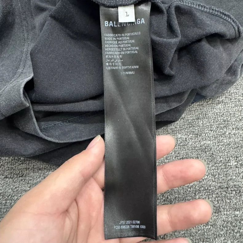 Balenciaga Balenciaga Washed Patchwork Long Sleeve - dmc Size US L / EU 52-54 / 3 - 5 Thumbnail
