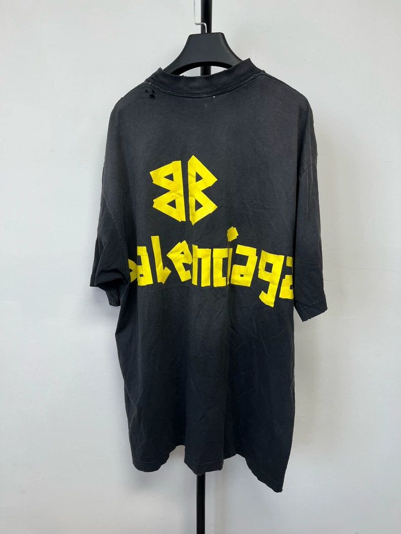 Balenciaga Balenciaga Tape Short Sleeve T-Shirt - dmc Size US M / EU 48-50 / 2 - 2 Thumbnail