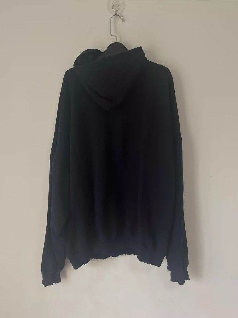 Balenciaga Balenciaga Be Nice Distressed Blue Hoodie - dmc Size US M / EU 48-50 / 2 - 2 Thumbnail