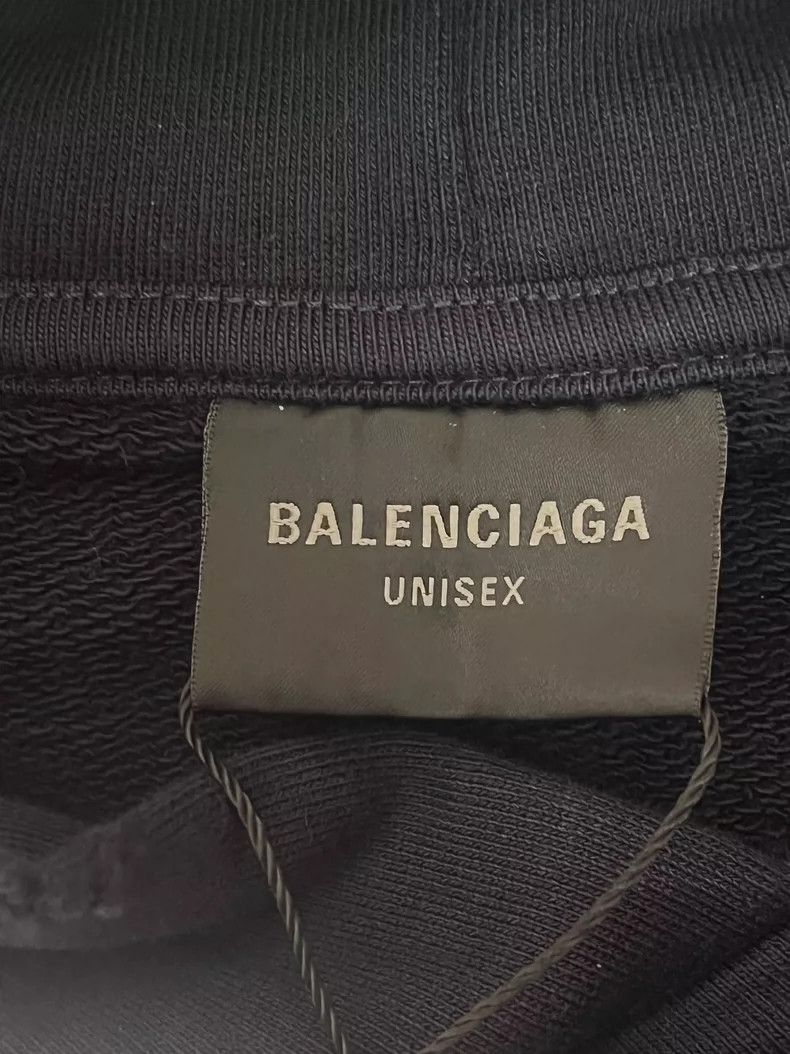 Balenciaga Balenciaga Be Nice Distressed Blue Hoodie - dmc Size US M / EU 48-50 / 2 - 3 Thumbnail