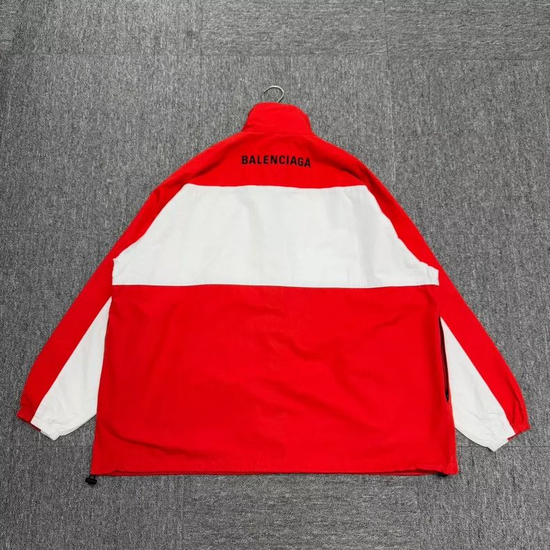 Balenciaga Balenciaga Red White Windbreaker Jacket - dmc Size US L / EU 52-54 / 3 - 2 Thumbnail