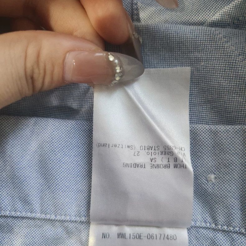 Thom Browne Thom Browne Oxford Blue Armband Shirt - dmc Size US XS / EU 42 / 0 - 7 Thumbnail