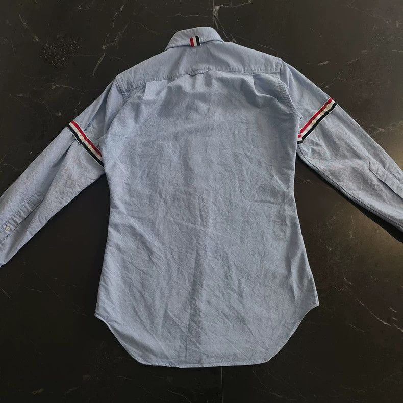Thom Browne Thom Browne Oxford Blue Armband Shirt - dmc Size US XS / EU 42 / 0 - 2 Thumbnail