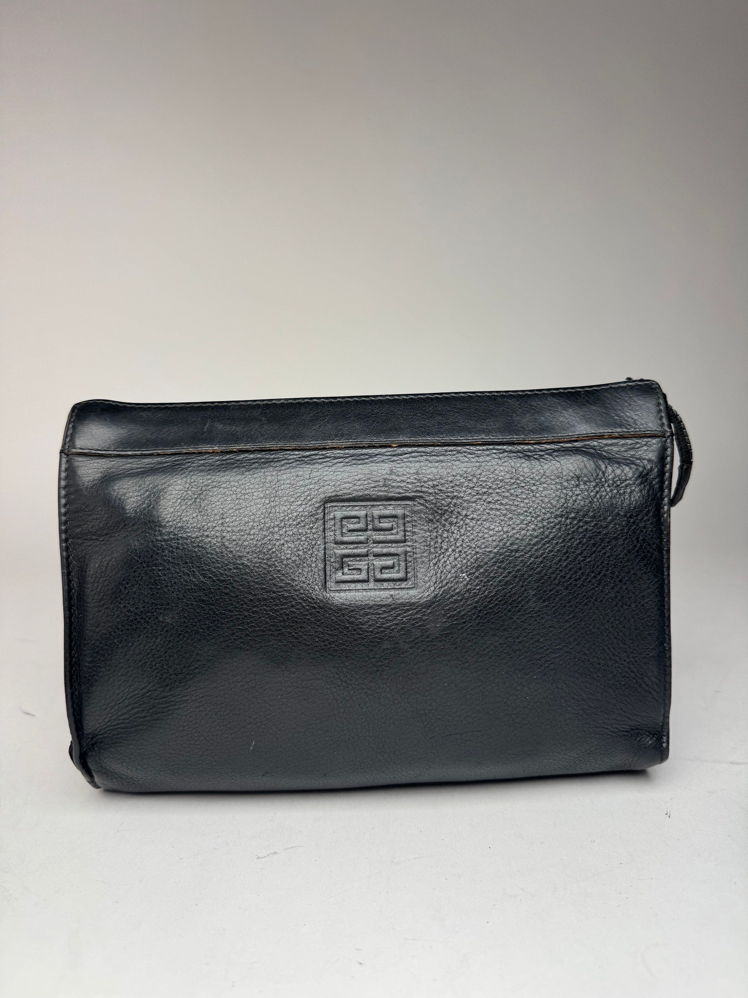 Givenchy Vintage Leather Clutch Black Size ONE SIZE - 5 Thumbnail