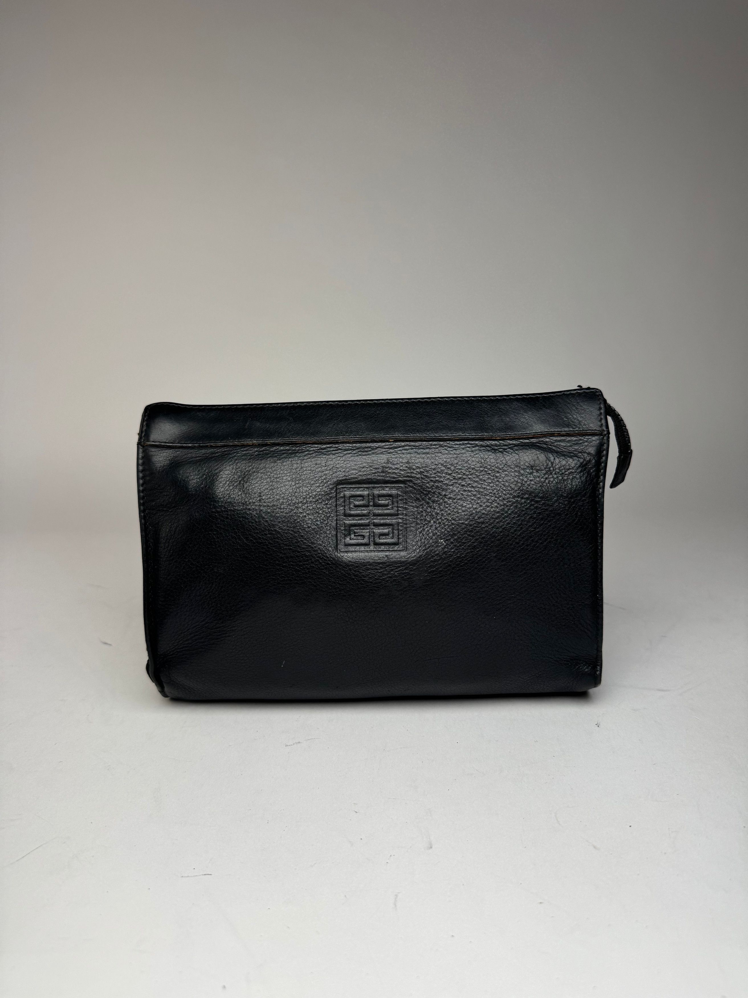 Givenchy Vintage Leather Clutch Black Size ONE SIZE - 14 Thumbnail