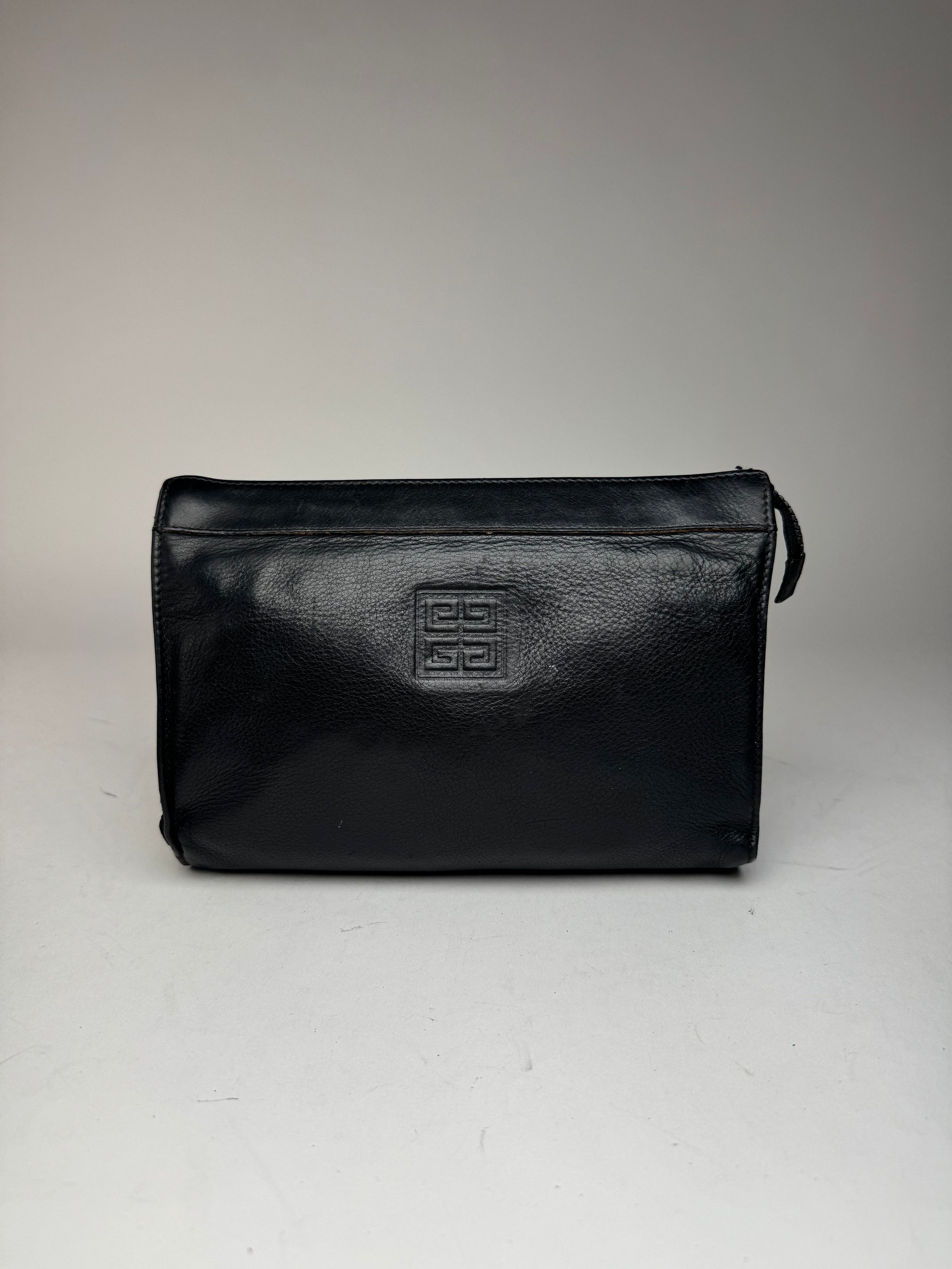 Givenchy Vintage Leather Clutch Black Size ONE SIZE - 8 Thumbnail